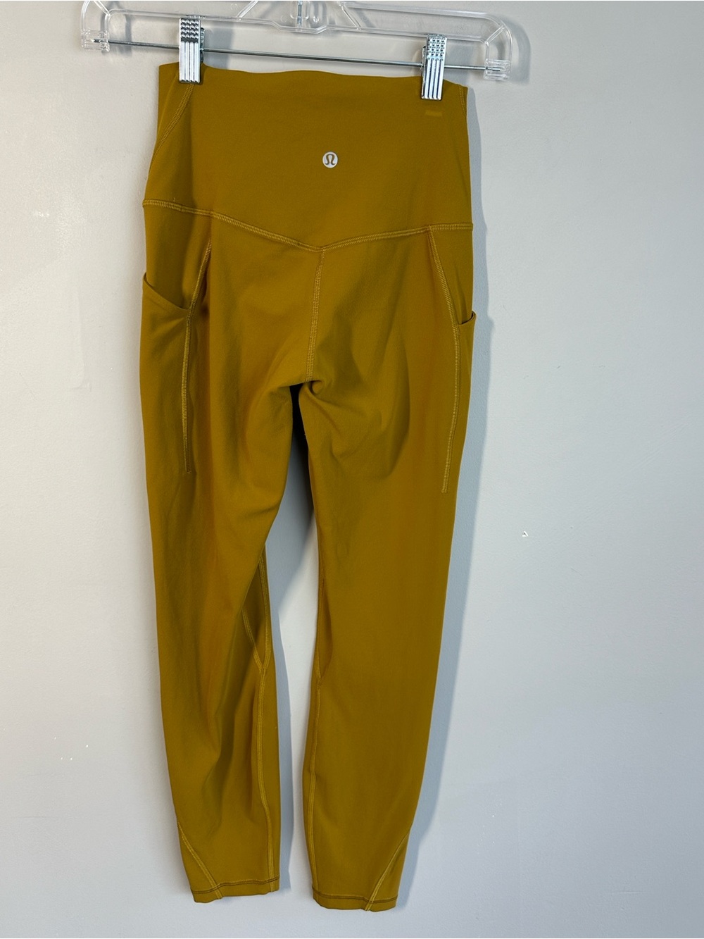 Lululemon Align High Rise Mustard Yellow Leggings Size 4 Activewear Workout - Picture 2 of 11